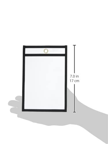 C-Line Stitched Shop Ticket Holders, Both Sides Clear, 4 x 6 Inches, 25 per Box (46046) - Image 3