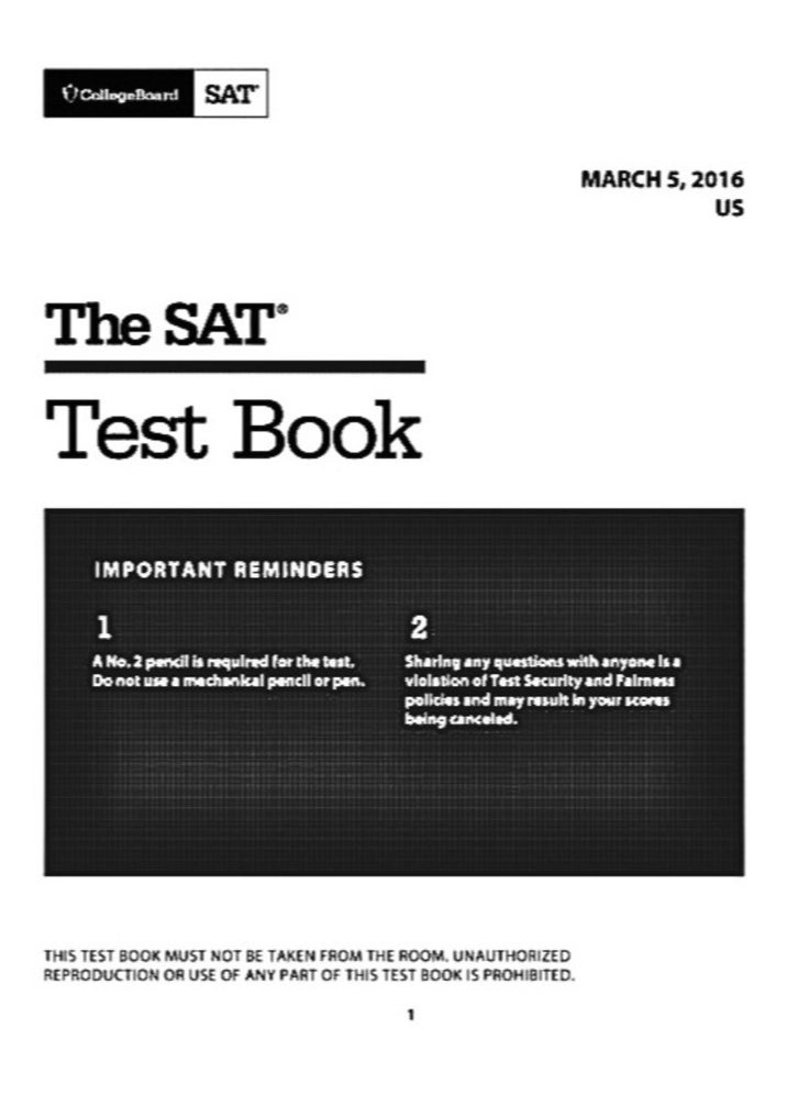 null - "الدليل الشامل لقسم القراءة في اختبار SAT - إصدار 2016" - Image 1