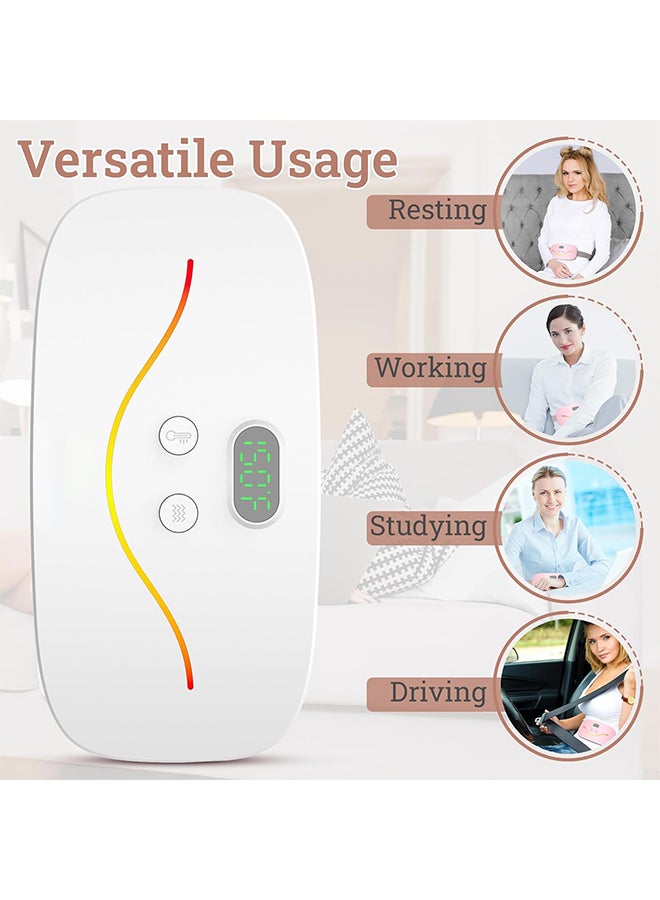 ETG Heating Pads for Cramps Portable Cordless Pad for Women - Fast Heating Menstrual Period,Back and Cramp Relief - 3 Heat Levels and 3 Massage Modes - Rechargeable and Safe - Image 3