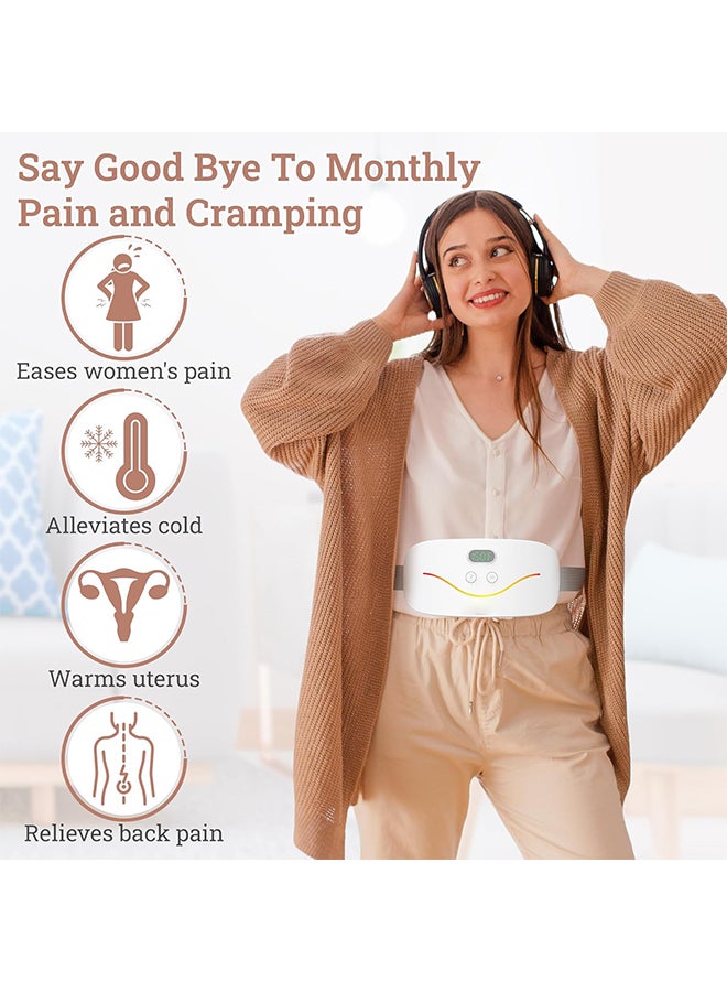 ETG Heating Pads for Cramps Portable Cordless Pad for Women - Fast Heating Menstrual Period,Back and Cramp Relief - 3 Heat Levels and 3 Massage Modes - Rechargeable and Safe - Image 2
