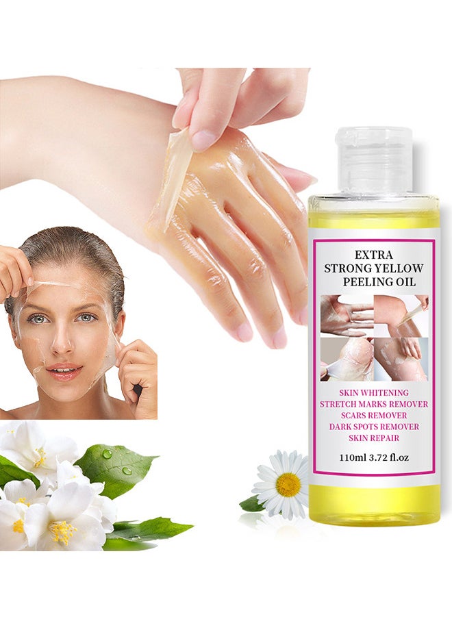 Elaimei Yellow Peeling Oil 110ML Super Strength Dead Skin Remover Skin Moisturizing Hydrating Butter Peeling Remove Dead Skin And Calluses On Feet And Hand Dark Spot Peeling Oil  - Image 1