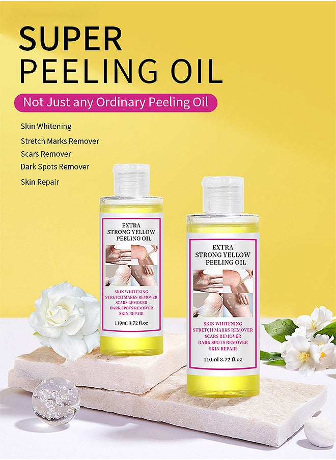 Elaimei Yellow Peeling Oil 110ML Super Strength Dead Skin Remover Skin Moisturizing Hydrating Butter Peeling Remove Dead Skin And Calluses On Feet And Hand Dark Spot Peeling Oil  - Image 3