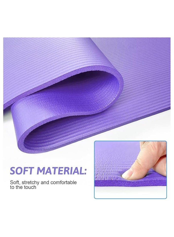 PROMASS Yoga Mat Non Slip, Yoga Mat with Strap Included 10mm Thick Exercise Mat Ideal  - Image 5