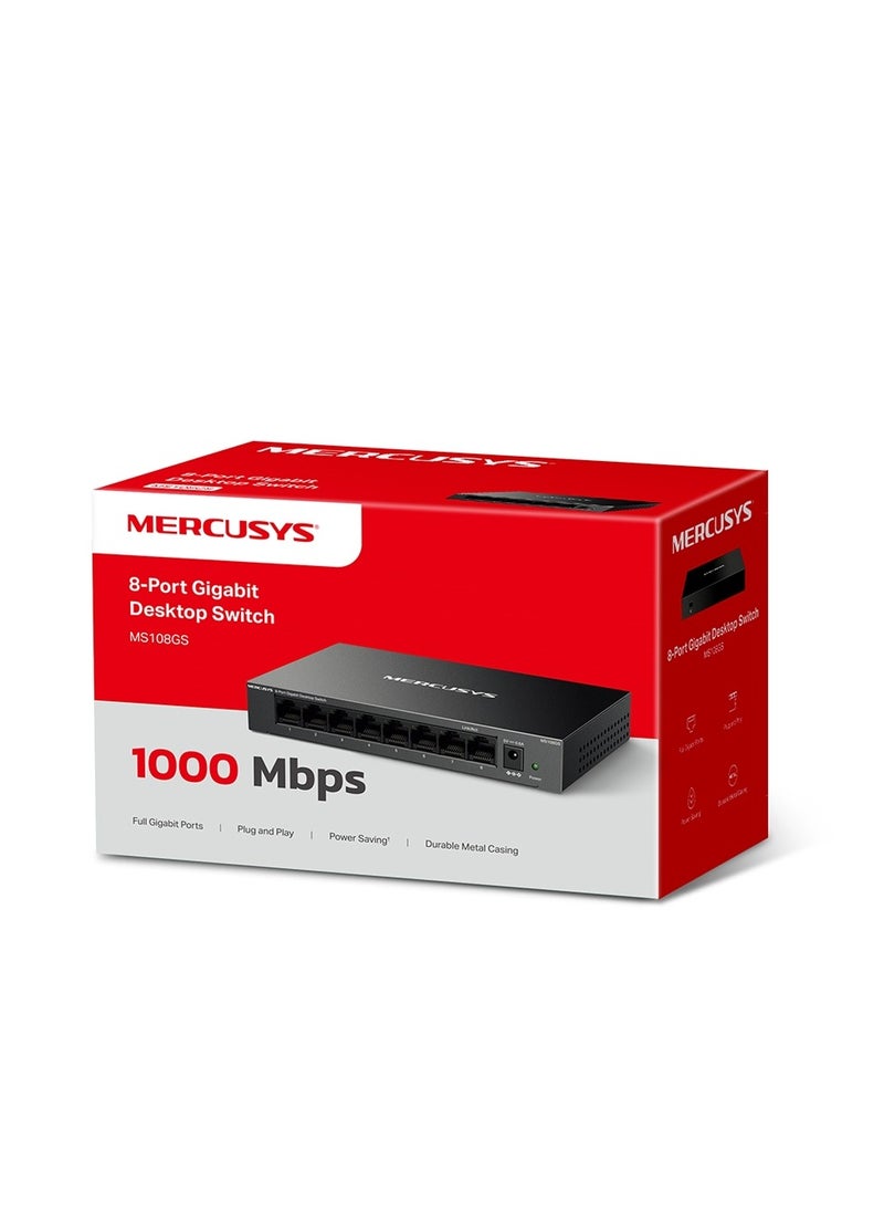 Generic - MERCUSYS -Switch 8- Port 10/100/1000 Mbps Desktop - Image 1