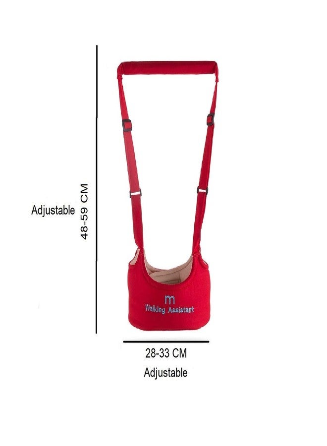 SYGA Handheld Baby Walker with Harness, Adjustable Walking Assistant Helper for Infant Child (Age 6 Months to 24 Months),Stand Up and Learn Walking, Red - Image 3