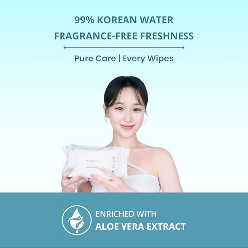Mirabelle Korea Wet Wipes for Face with Lid - 100 wipes | 99% Pure Water, fragrance free | Makeup Remover Wipes | Hydrating & Refreshing | Korean Skincare | All Skin Types | Baby & Adult Safe - Image 2