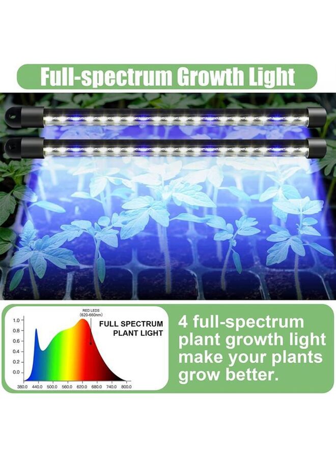 Humidity Dome, Germination Kit with LED Grow Light Bars, 5x8 Cell Seedling & Drip Trays, Vented Height Extension Panels, for Indoor Gardening, Seed Starting, Cloning Plants - Image 5
