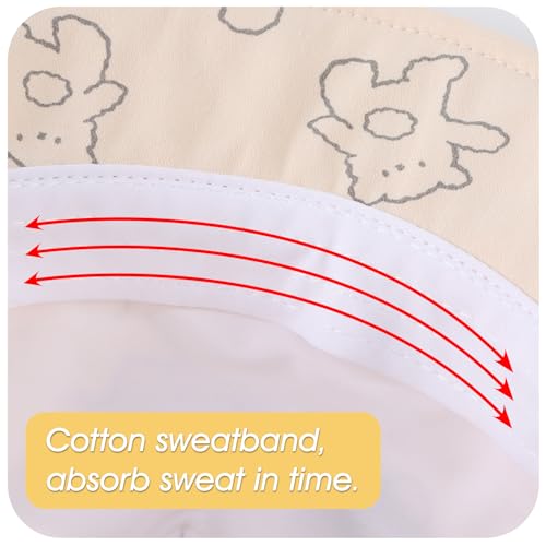 Peecabe Baby Baseball Cap Toddler Infant Boys Girls Sun Hat Breathable Cute Hats for Spring Summer 6M-3T (US, Age, 6 Months, 24 Months, A-Beige Bear) - Image 5