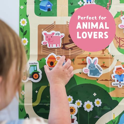 Curious Columbus Fridge Magnets for Toddlers 1-3 Year Olds | Farm Animal Refrigerator Magnets for Kids| Baby ABC Learning and Educational Toys from Babies to Preschool - Image 2