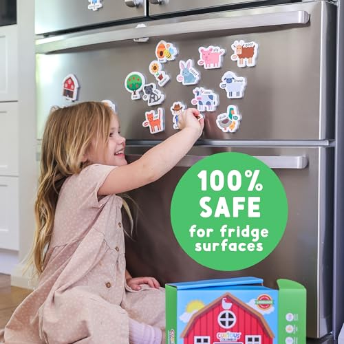 Curious Columbus Fridge Magnets for Toddlers 1-3 Year Olds | Farm Animal Refrigerator Magnets for Kids| Baby ABC Learning and Educational Toys from Babies to Preschool - Image 5