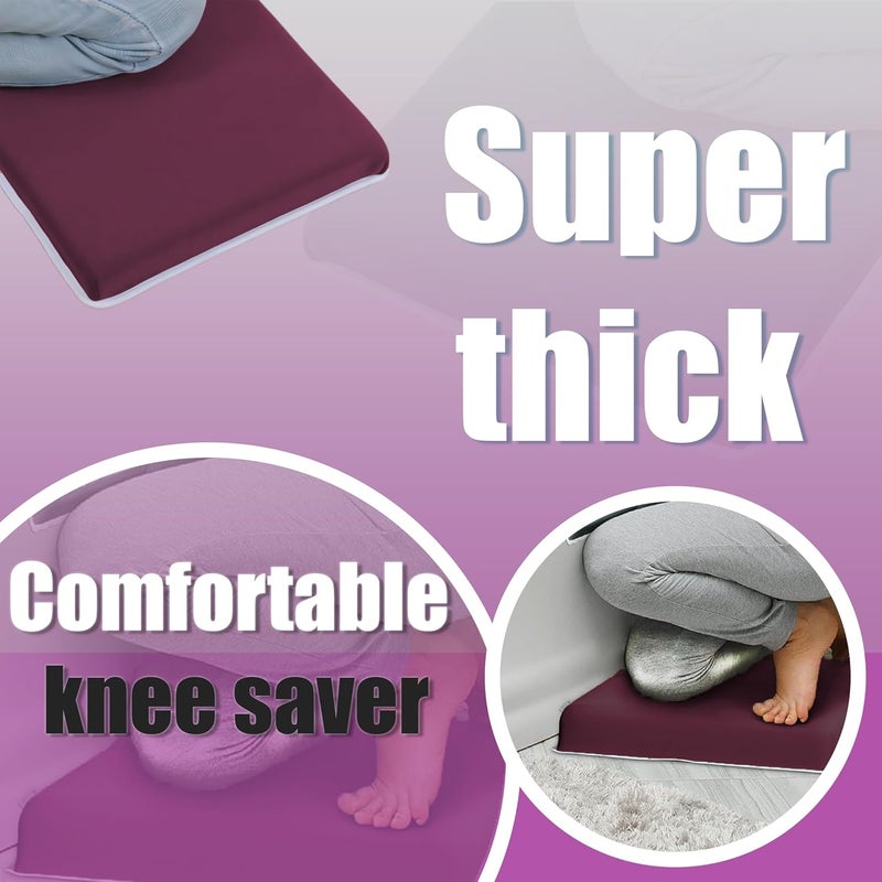 Supa Ant Baby Bath Kneeler and Elbow Rest Pad –Mom’s Choice Award Winner –US-Designed Extra Thick Bathtub Kneeling Pad with 8 Suction Cups, 5-Pocket Organizer, Non-Slip, Cushioned, Durable (Bordeaux) - Image 4