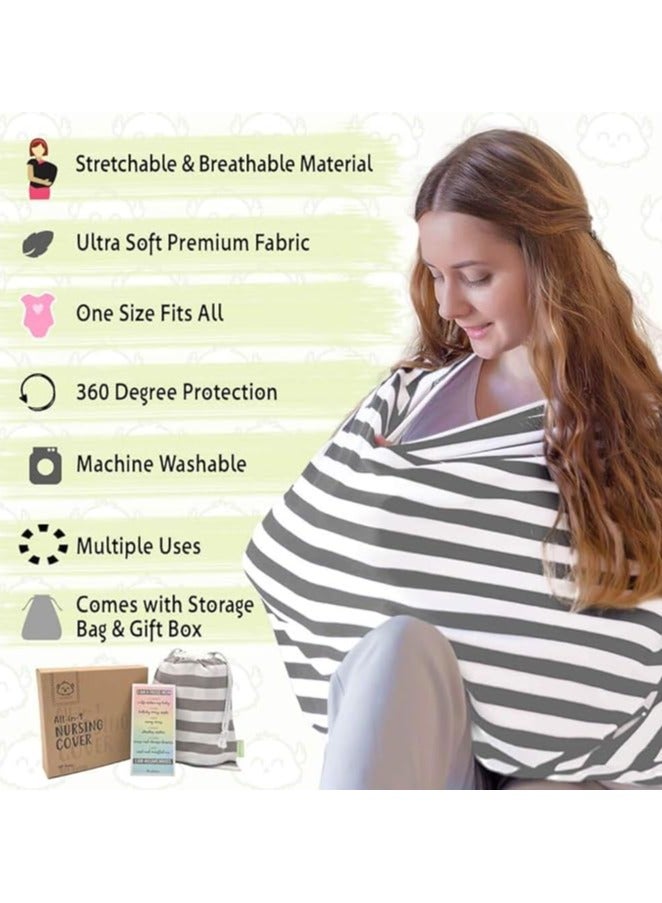 Moro Moro Baby Nursing Cover & Car Seat Cover – 360° Protection & Multi-Use - Image 2