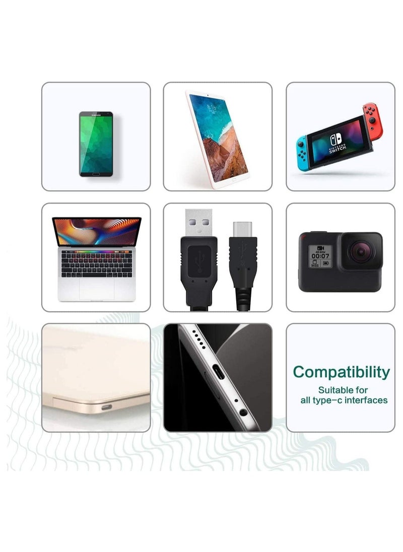 USB Type C Fast Charging Cable 2M 3A Fast Power Data Deliver Premium Nylon Compatible With Samsung Galaxy S21 S10 S9 S8 S20 Plus A3 A5 Note 20 10 Huawei P30 P20 Lite Mate 20 Pro  - Image 4