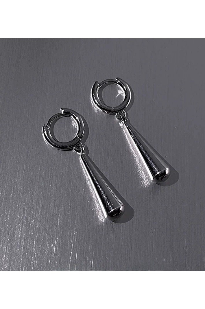 Goolsky Minimalist Water Drop Ear Cuffs – Elegant Cool-Toned Earrings for Women, No-Piercing, Fashion Statement - Image 4