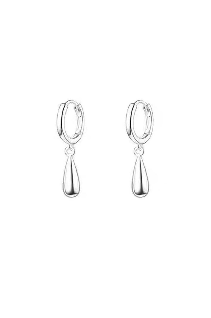 Goolsky Minimalist Water Drop Ear Cuffs – Elegant Cool-Toned Earrings for Women, No-Piercing, Fashion Statement - Image 3