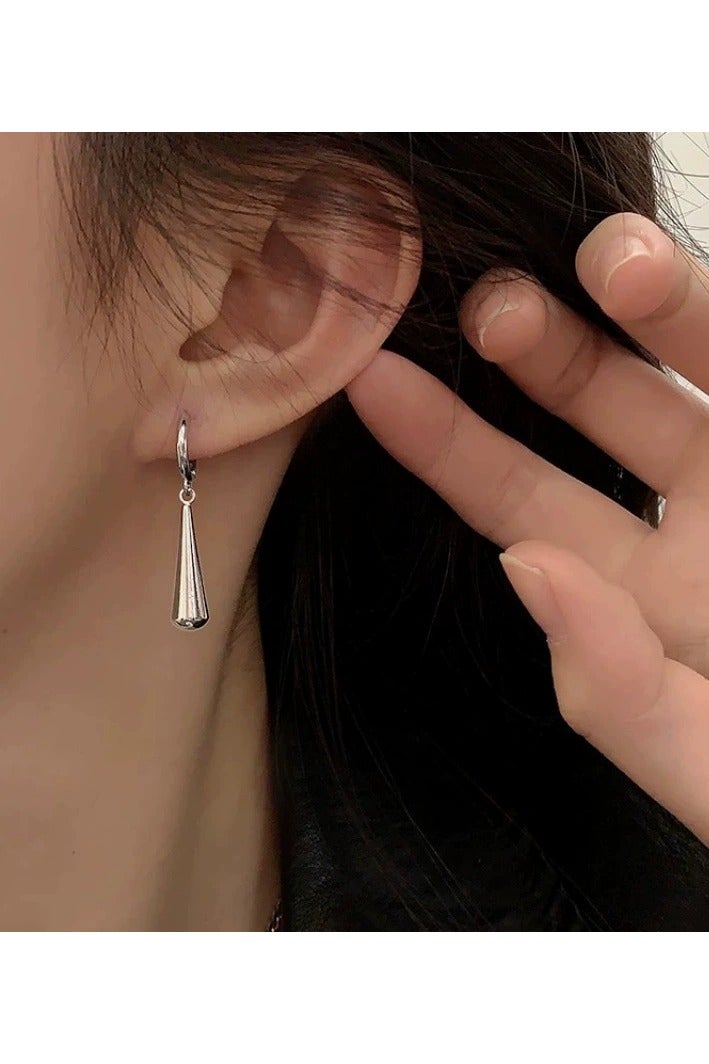 Goolsky Minimalist Water Drop Ear Cuffs – Elegant Cool-Toned Earrings for Women, No-Piercing, Fashion Statement - Image 5