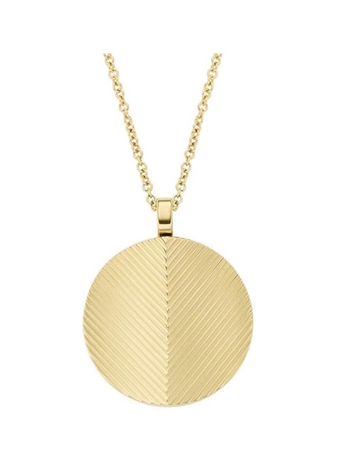 FOSSIL Women's Necklace, Gold-Tone Stainless Steel Chain Necklace  - Image 1
