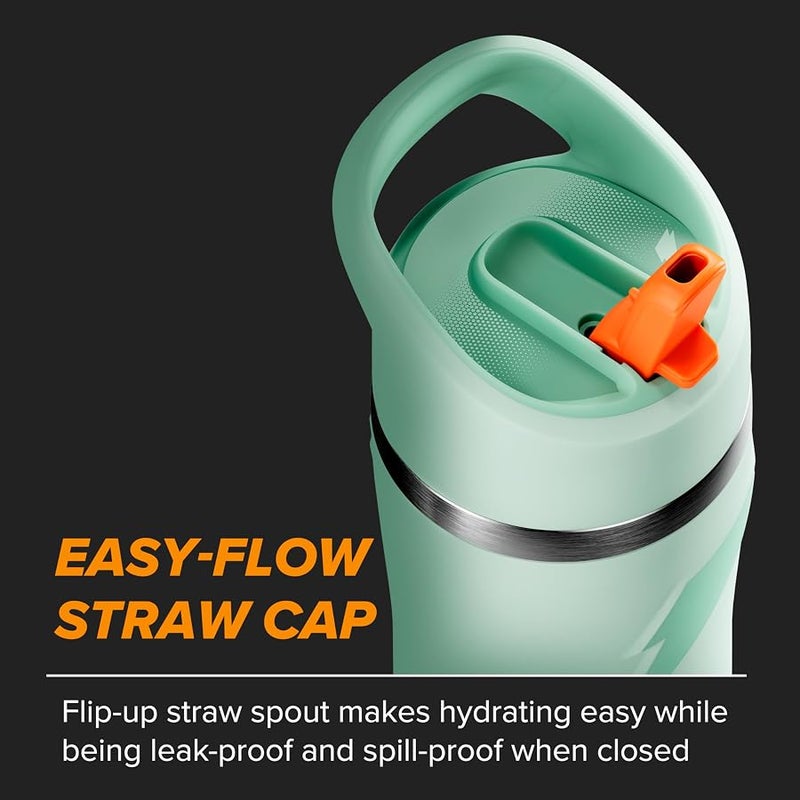 Gatorade 'Overtime' 22oz Stainless Steel Bottle, Straw Cap, Light Blue - Image 3