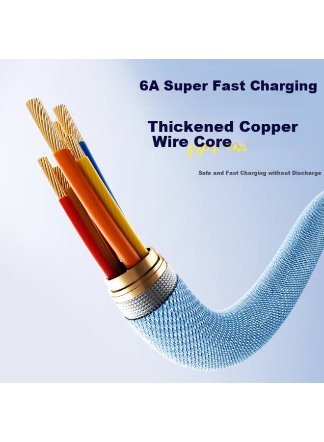 Witgoer 3-in-1 Fast Charger With One Drag Three Mobile Phone Charging Data Cable Car Multi-head Suitable For Iphone Huawei Apple Android Ipad Multi-function Three-head 1.2m Set - Image 2