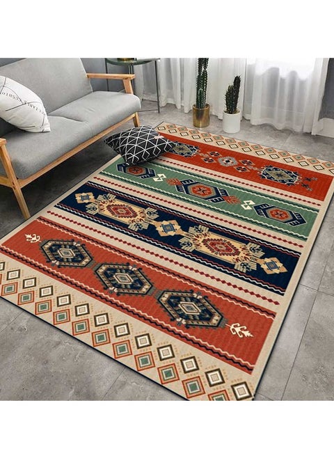 Polyester Fiber Abstract Ink Splashing Retro Ethnic Style Carpet