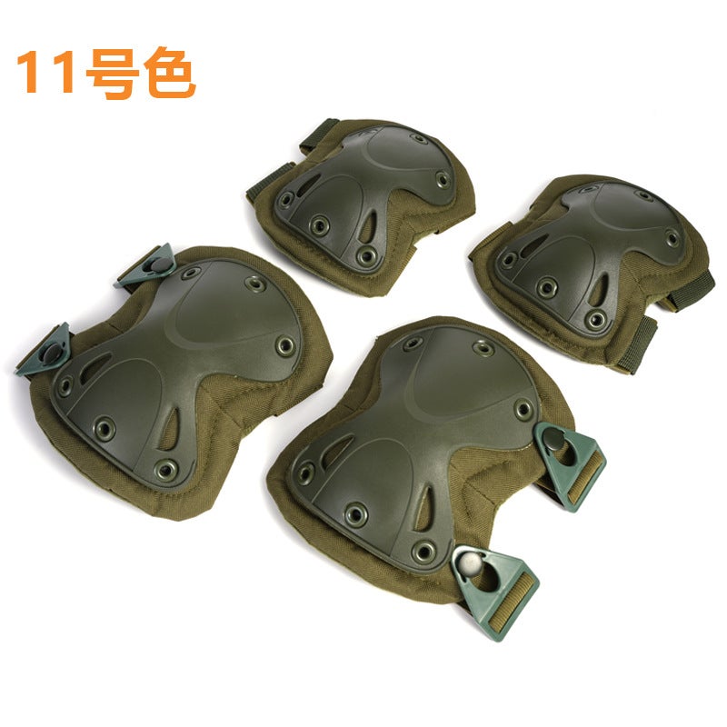 Generic Tactical Knee Elbow Pads 4PC Set Army Green
