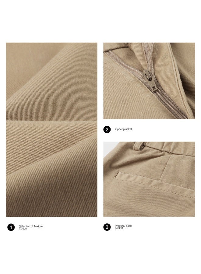 سيبتولفز بنطلون رجالي من قماش 【four-way Stretch Semi-elastic】, بناطيل العمل غير الرسمية، بنطلون طويل سهل العناية للربيع والخريف - Image 5