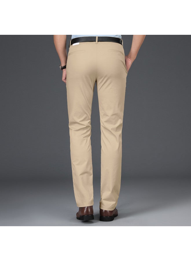 سيبتولفز بنطلون رجالي من قماش 【four-way Stretch Semi-elastic】, بناطيل العمل غير الرسمية، بنطلون طويل سهل العناية للربيع والخريف - Image 4