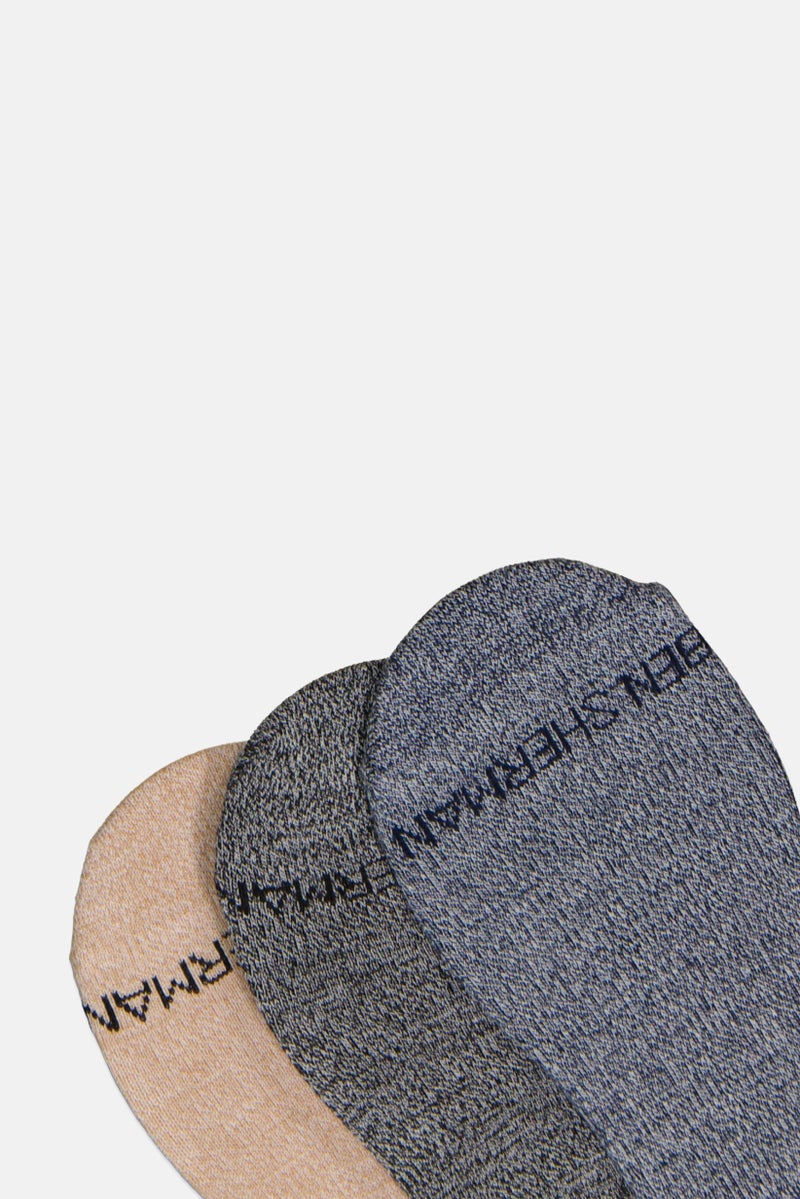 Ben Sherman Men 6 Pairs Brand Logo Ankle Socks, Multicolor - Image 3