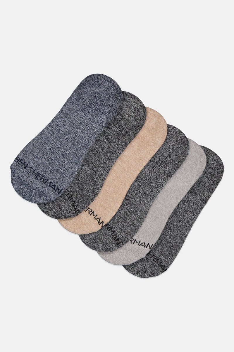 Ben Sherman Men 6 Pairs Brand Logo Ankle Socks, Multicolor - Image 1