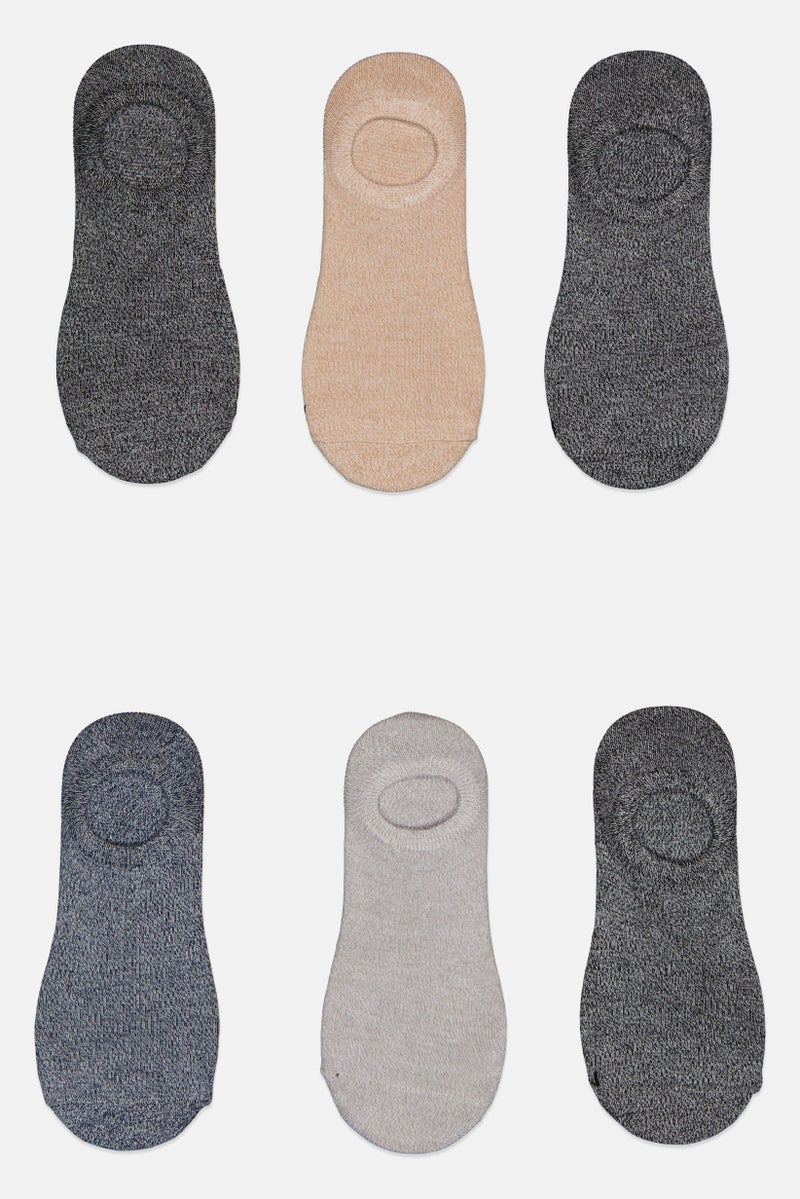 Ben Sherman Men 6 Pairs Brand Logo Ankle Socks, Multicolor - Image 4