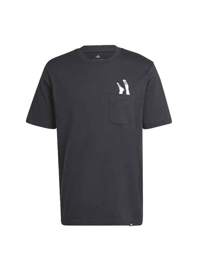 اديداس adidas lounge pocket men graphic t-shirt