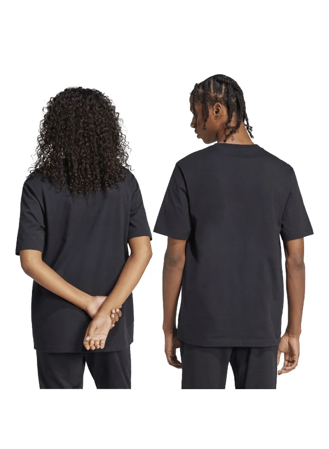 Adidas Adidas M L Slide Pkt T Black Graphic Tee (Short Sleeve) T-Shirts For Men