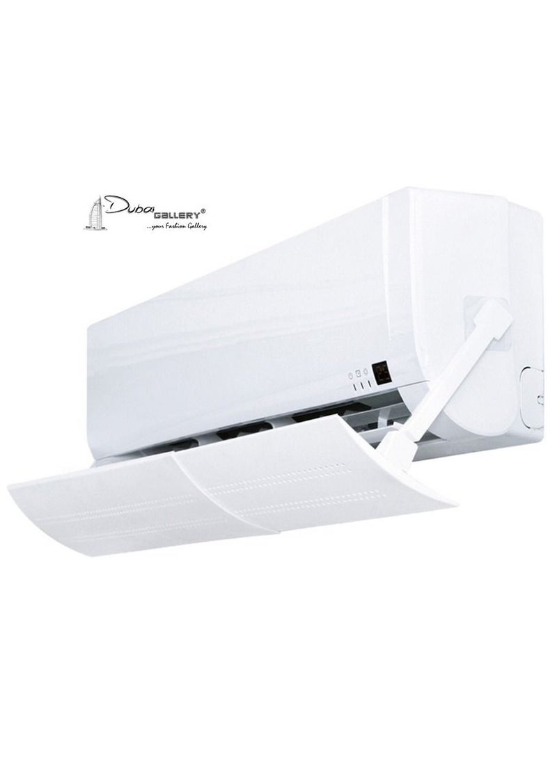 DubaiGallery - Adjustable Air Conditioner Wind Deflector Anti Direct Blowing Baffle White - Image 1