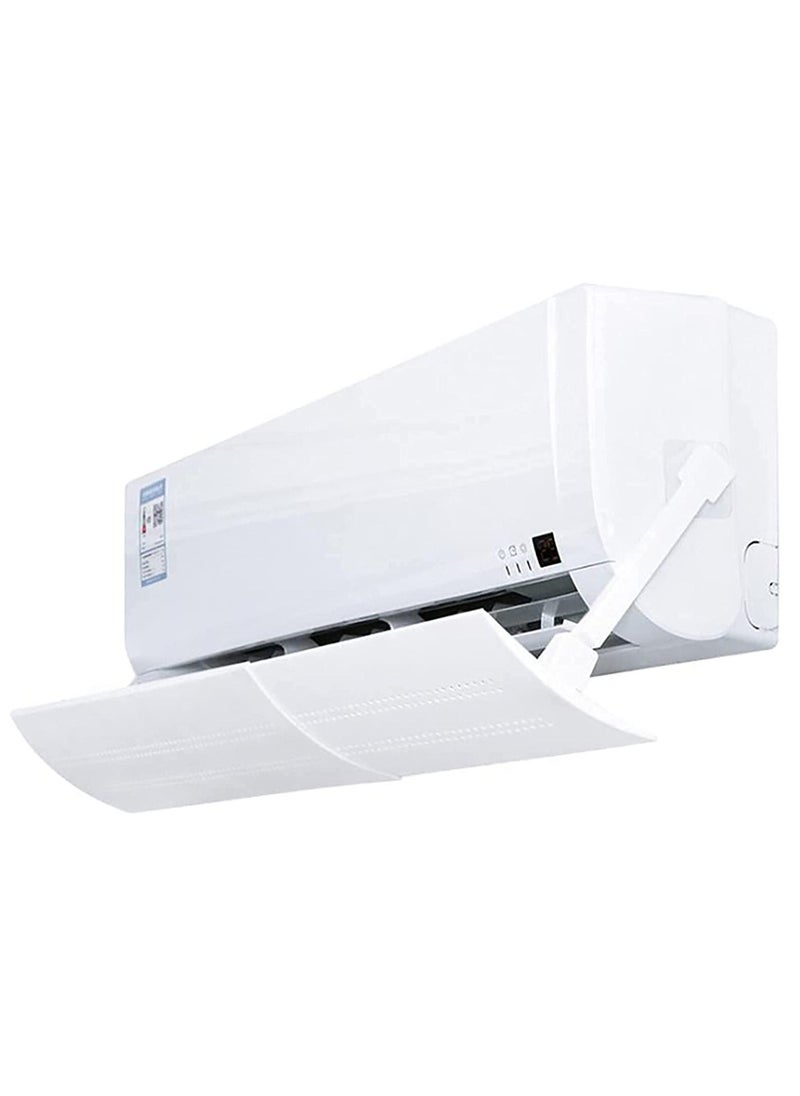 DubaiGallery - Adjustable Air Conditioner Wind Deflector Anti Direct Blowing Baffle White - Image 1