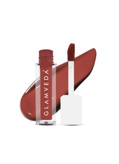 Glamveda X Rashami Desai Matte Mini Liquid Lipstick, Long Stay, Transfer & Smudge Proof, Non Drying, Brown Shade (Spicy Peach - 023) 1.2Ml  - Image 1
