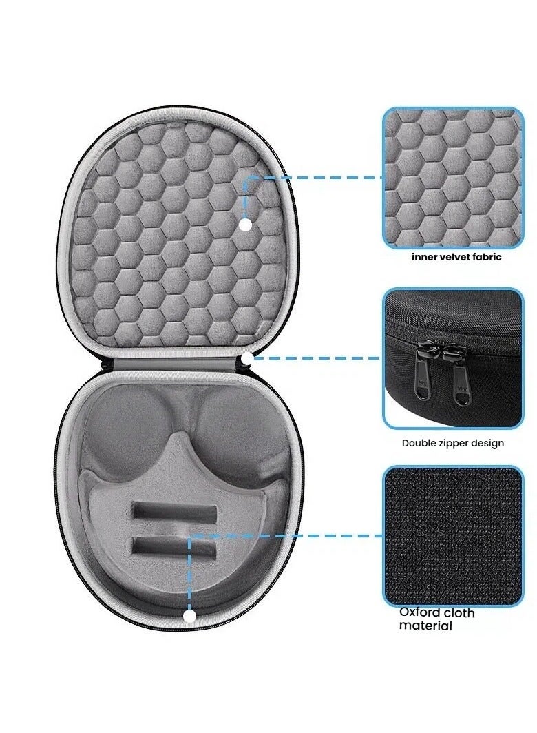general Headphone Case for Sony WH-CH710N - Zippered Storage Case Hard-Shell Shockproof Portable Protective Cover Accessory Organizer - Image 3