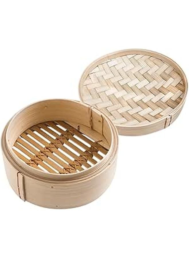 Flexible Bamboo Steamer Basket For Dumplings Rice And Vegetables - Image 1