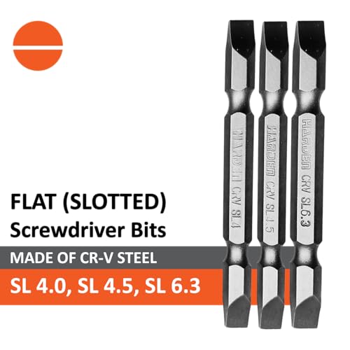 Harden 9-Piece Magnetic Screwdriver Bit Set – Double-Sided Slotted, Phillips & Pozi Tips | CR-V Steel, 65mm Length | Professional Drill Bit Kit – 550601 - Image 2