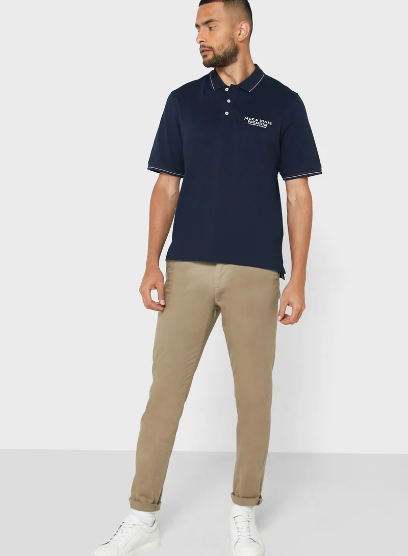 JACK & JONES Logo Print Polo