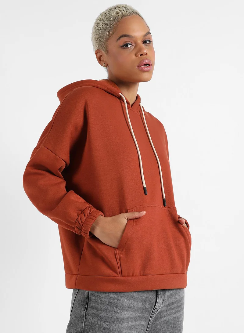 Pinacolada  Women's Oversized Basic Hoodie With Kangaroo Pocket for Women | Best Price UAE