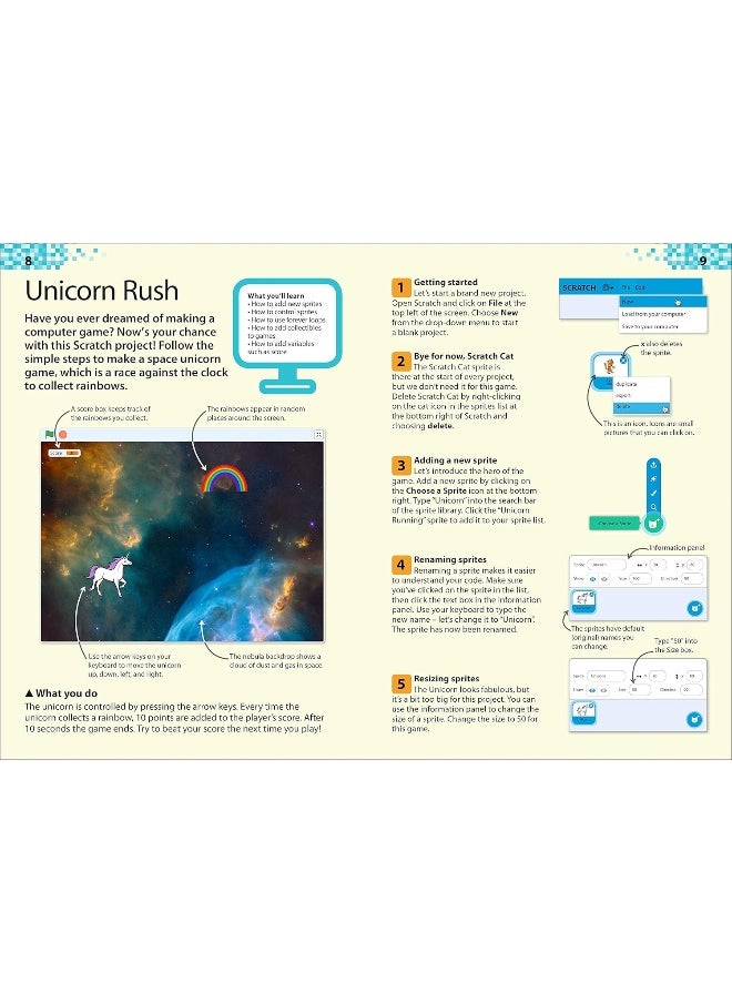 null - Computer Coding with Scratch 3.0 Made Easy, Ages 7-11 (Key Stage 2): Beginner Level Computer Coding Exercises - Image 1