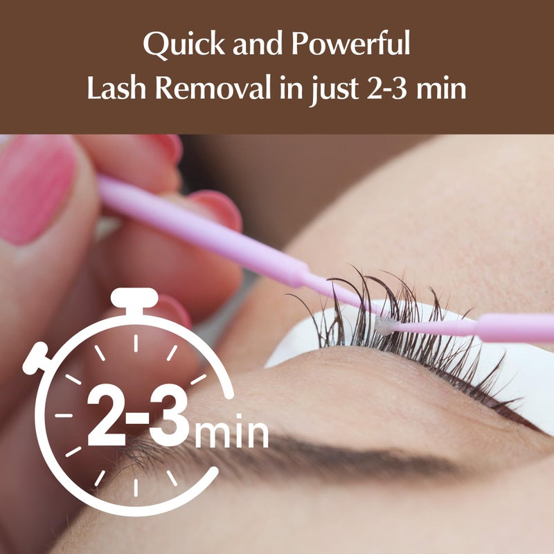 bl BL BL Lashes Eyelash Extension Remover, Dissolves Powerful Lash Extensions within 2-3 min, Fast Lash Extension Glue Remover, Low Irritation Cream Remover for Sensitive Skin, Jar Type (20g) - Image 4
