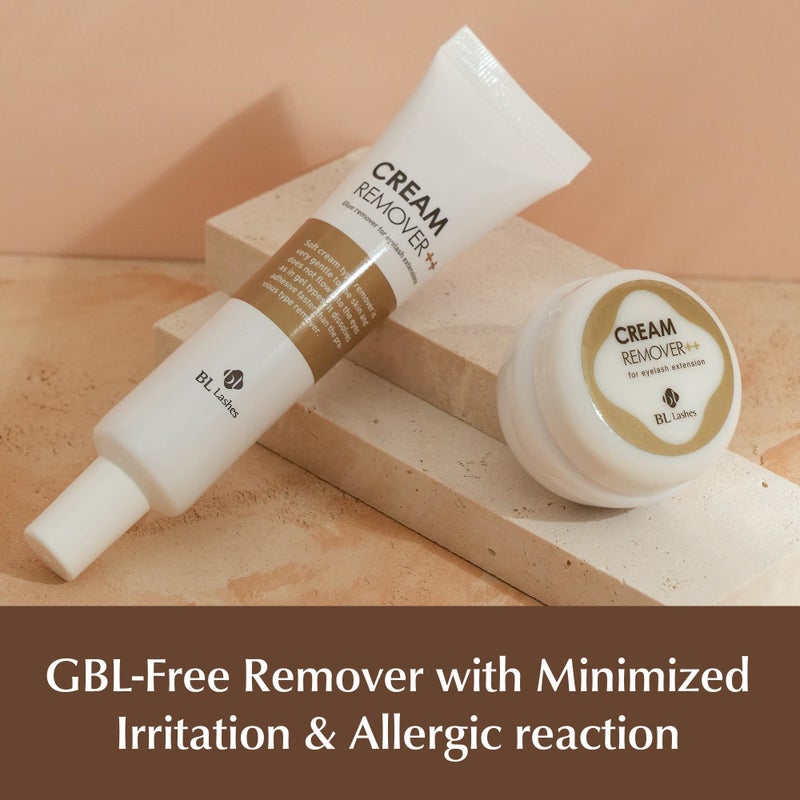 bl BL BL Lashes Eyelash Extension Remover, Dissolves Powerful Lash Extensions within 2-3 min, Fast Lash Extension Glue Remover, Low Irritation Cream Remover for Sensitive Skin, Jar Type (20g) - Image 3