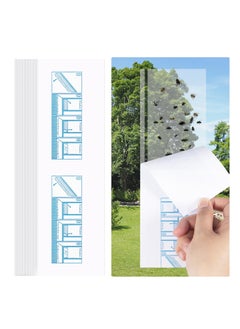 30 Pack Window Fly Traps Indoor, Fruit Fly Traps for Indoors, Fly Paper Sticky Strips for Home Effective House Fly Killer, Safety & No Pollution, Suitable for Fruit Flies, Horse flies, Mosquitoes