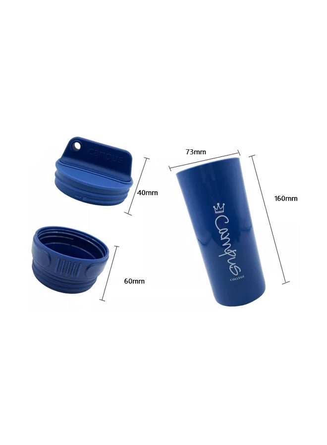 كامبس زجاجة مياه بلاستيكية صديقة للبيئة رباعية القطع كأس شرب وغطاء وجبة خفيفة بلاستيكية متعددة الألوان من زجاجات المياه الرياضية - Image 3