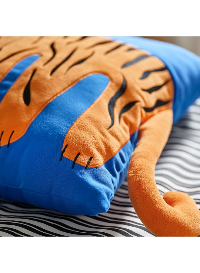 erorex Cushion, blue/tiger, 50x50 cm - Image 5