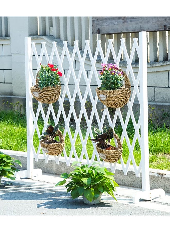 HOME TASTE Hometaste Expandable Wooden Garden Fence Climbing Plants Flower Bed Edging Wooden Panels Antiseptic For Partition Wall Landscaping Garden Edging Panels Outdoor - Image 1