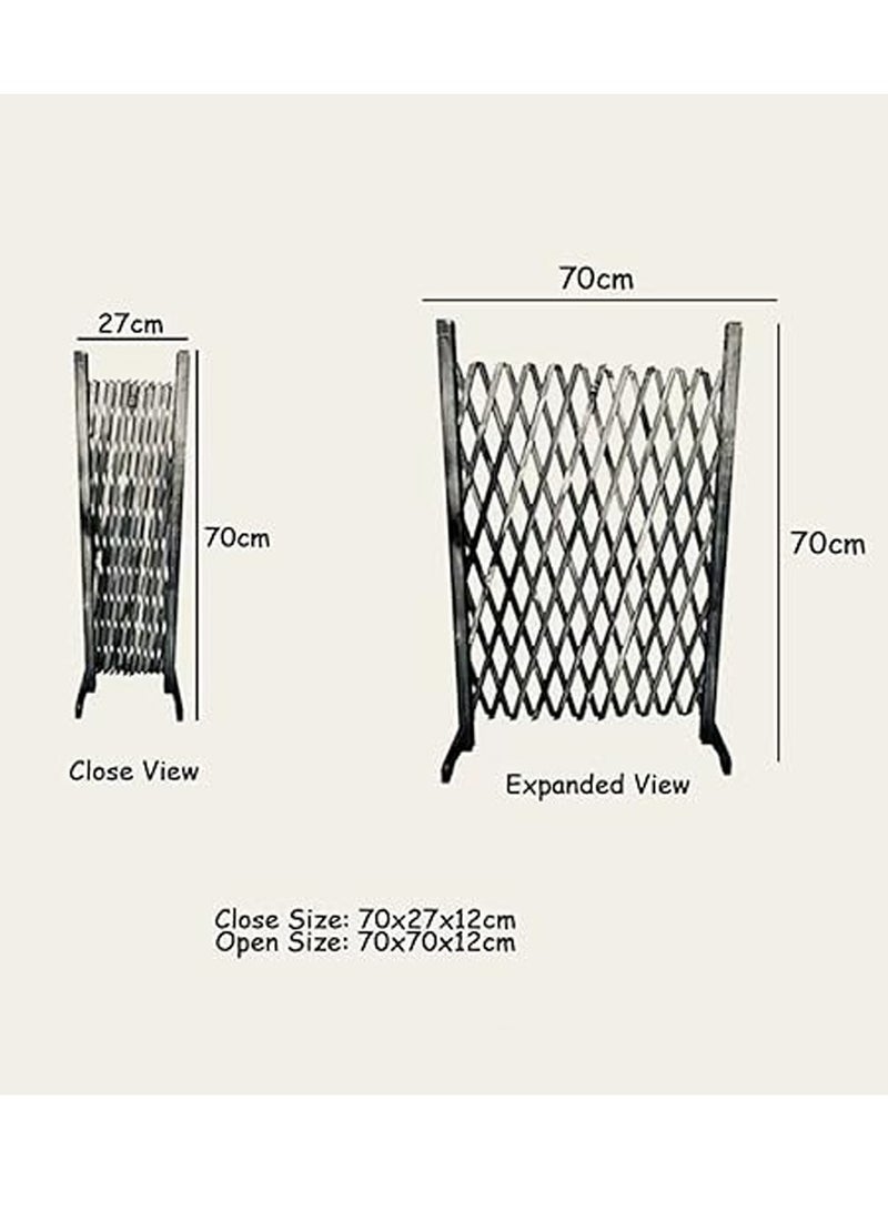 HOME TASTE Hometaste Expandable Wooden Garden Fence Climbing Plants Flower Bed Edging Wooden Panels Antiseptic For Partition Wall Landscaping Garden Edging Panels Outdoor - Image 2