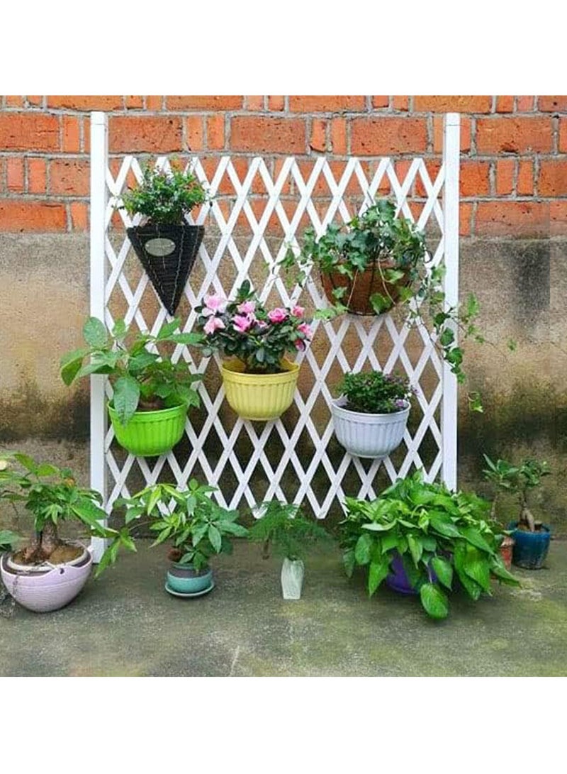 HOME TASTE Hometaste Expandable Wooden Garden Fence Climbing Plants Flower Bed Edging Wooden Panels Antiseptic For Partition Wall Landscaping Garden Edging Panels Outdoor - Image 4