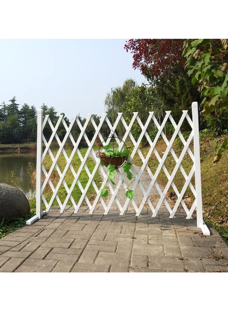 HOME TASTE Hometaste Expandable Wooden Garden Fence Climbing Plants Flower Bed Edging Wooden Panels Antiseptic For Partition Wall Landscaping Garden Edging Panels Outdoor - Image 5
